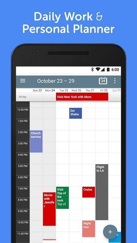 Calendar+ Schedule Planner Captura de pantalla 2