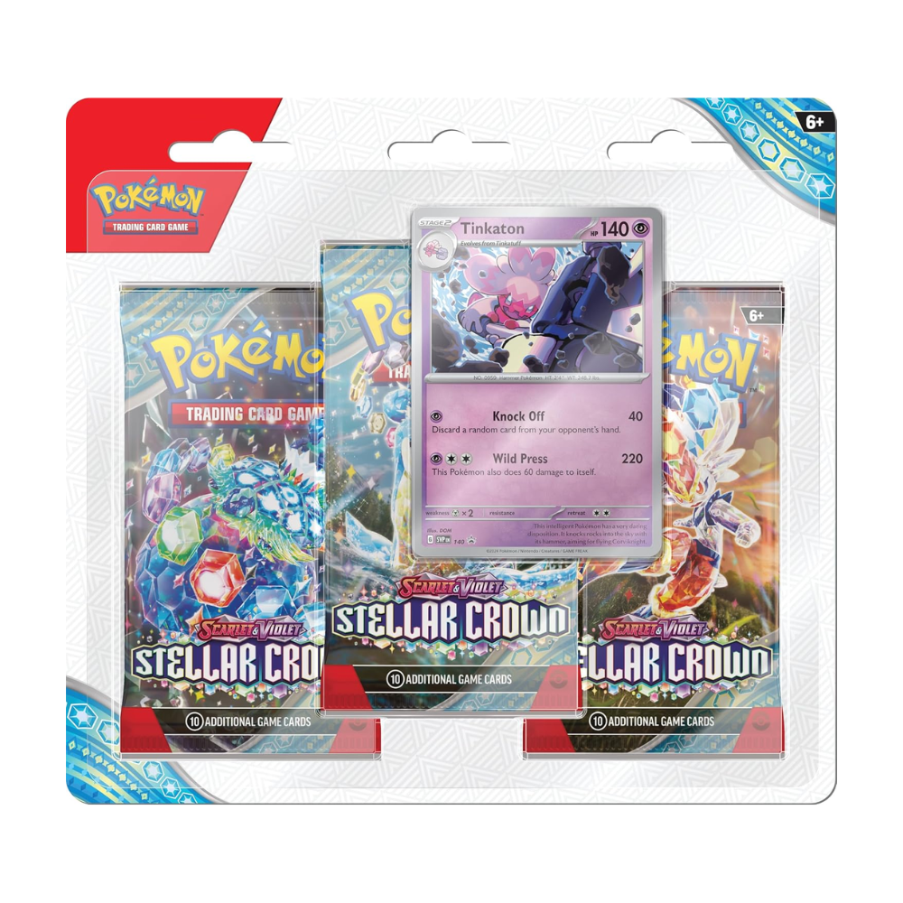 Pokémon TCG: Scarlet & Violet—Stellar Crown 3-Pack Blister