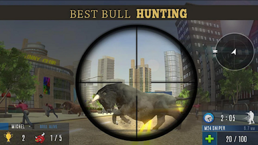 Angry Bull Attack Shooting应用截图第2张