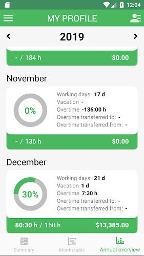 Working Timer - Timesheet Capture d'écran 3