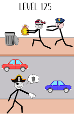 Thief Puzzle Stickman Game スクリーンショット 3
