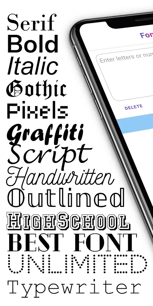 Fonts: Change Typefaces Captura de pantalla 1