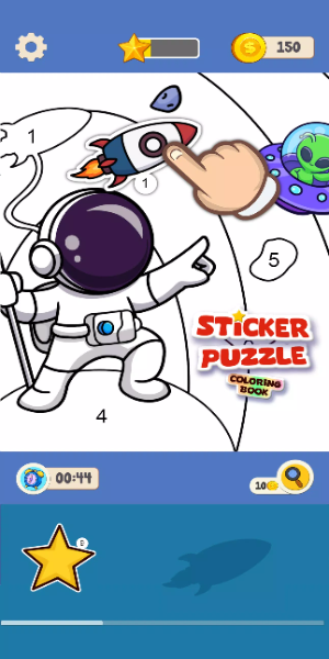 Sticker Puzzle - Coloring Book 스크린샷 1