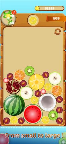 Fruit Merge - Addictive game. スクリーンショット 1