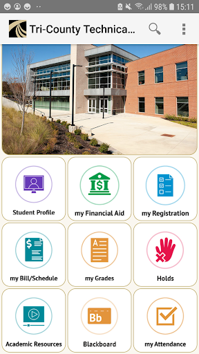 my.tctc.edu User Portal. Screenshot 1