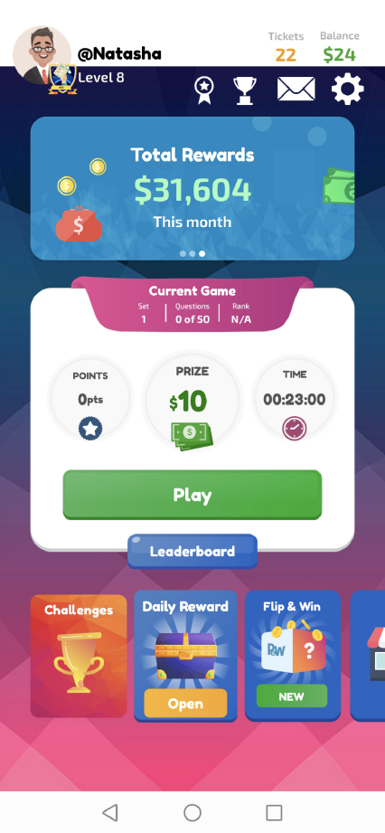 Play and Win-Win Cash Prizes! 스크린샷 1