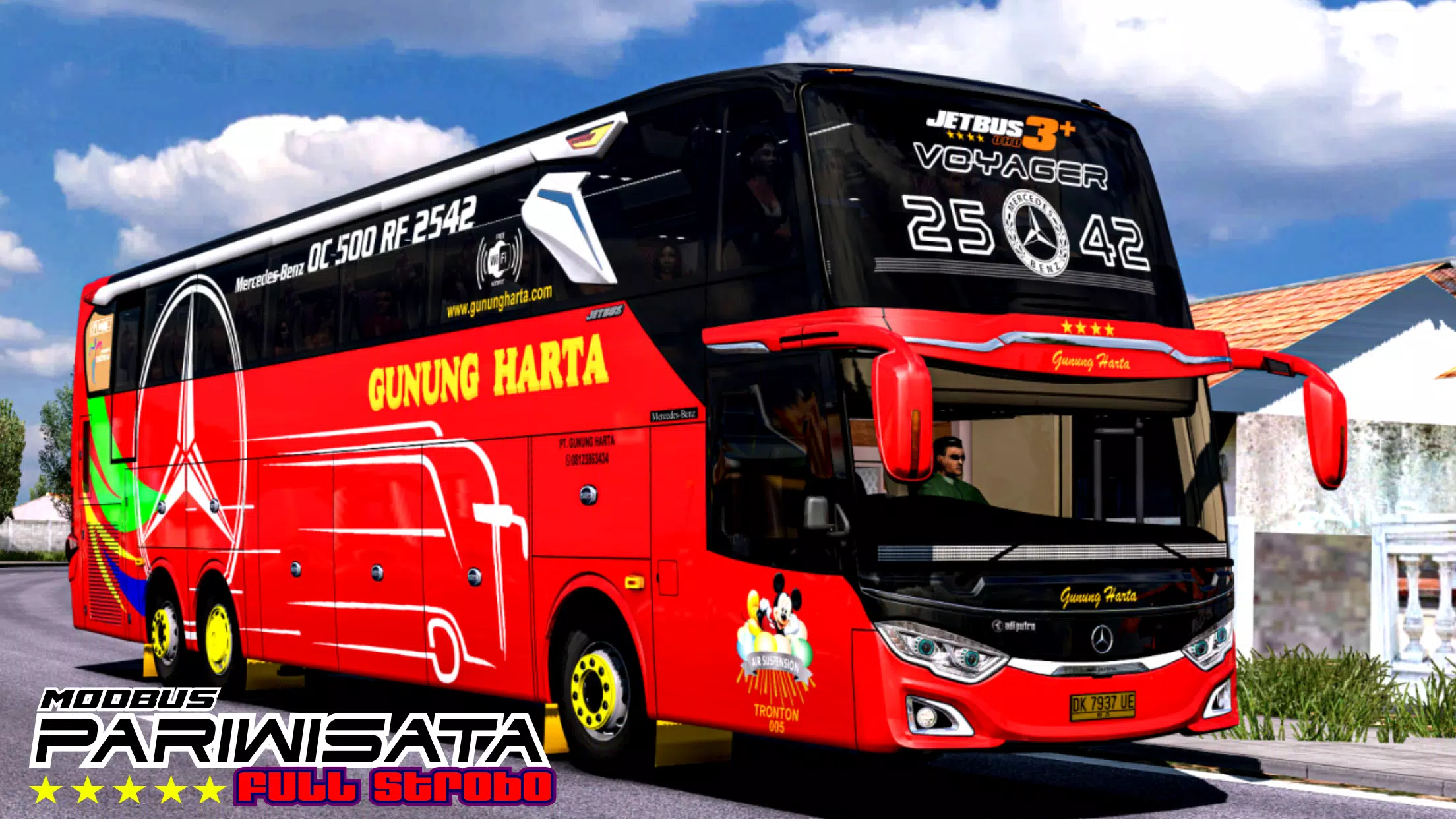 Mod Bus Pariwisata Full Strobo Скриншот 1