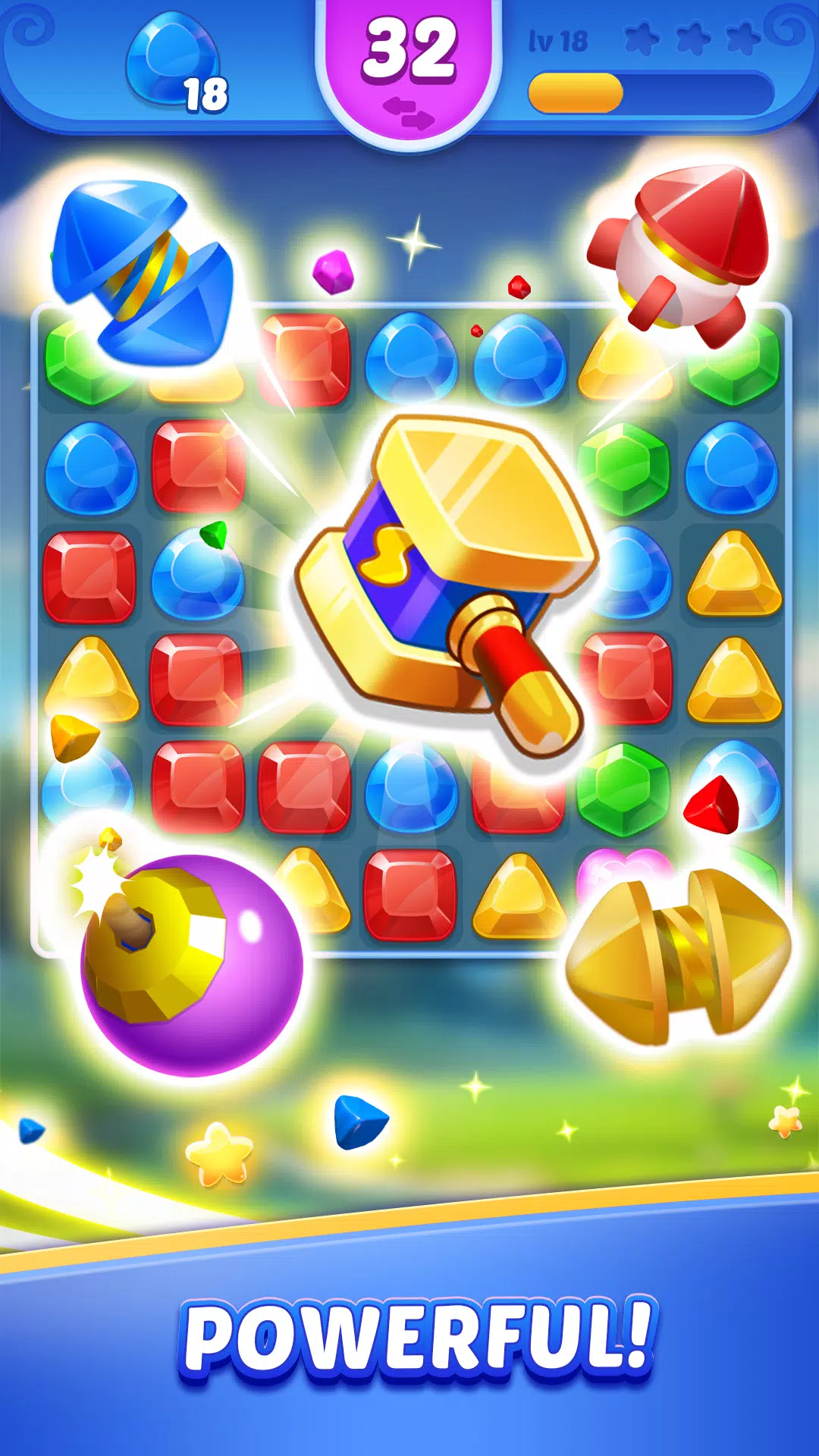 Jewel Blast Time - Match 3 스크린샷 2