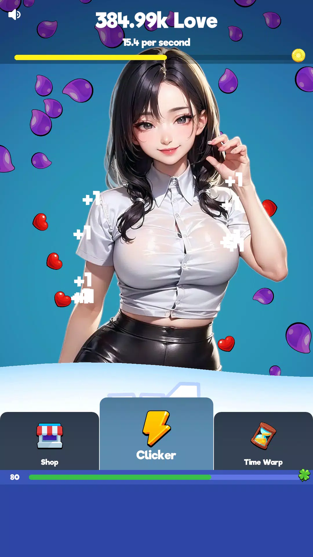 Sexy touch girls: idle clicker Скриншот 3