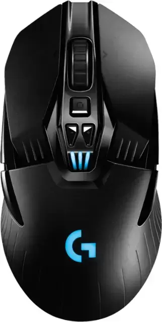 Logitech - G903 LightSpeed ​​वायरलेस ऑप्टिकल गेमिंग Ambidextrous माउस RGB लाइटिंग के साथ - वायरलेस - ब्लैक