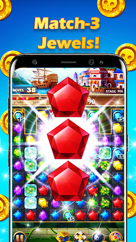 Jewels Crush Fantasy: Match 3 스크린샷 3