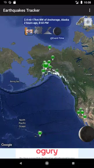 Earthquakes Tracker Captura de tela 2