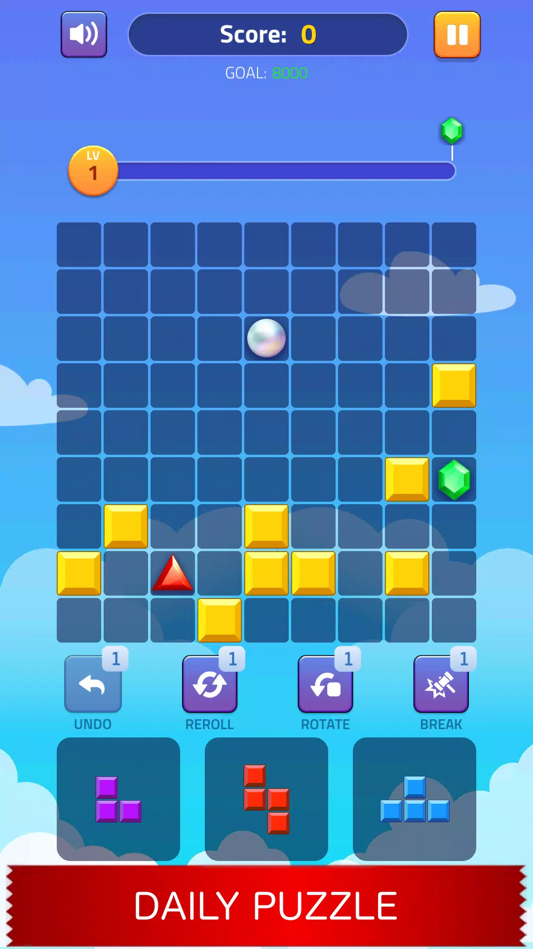 Block Puzzle - Gems Adventure स्क्रीनशॉट 4