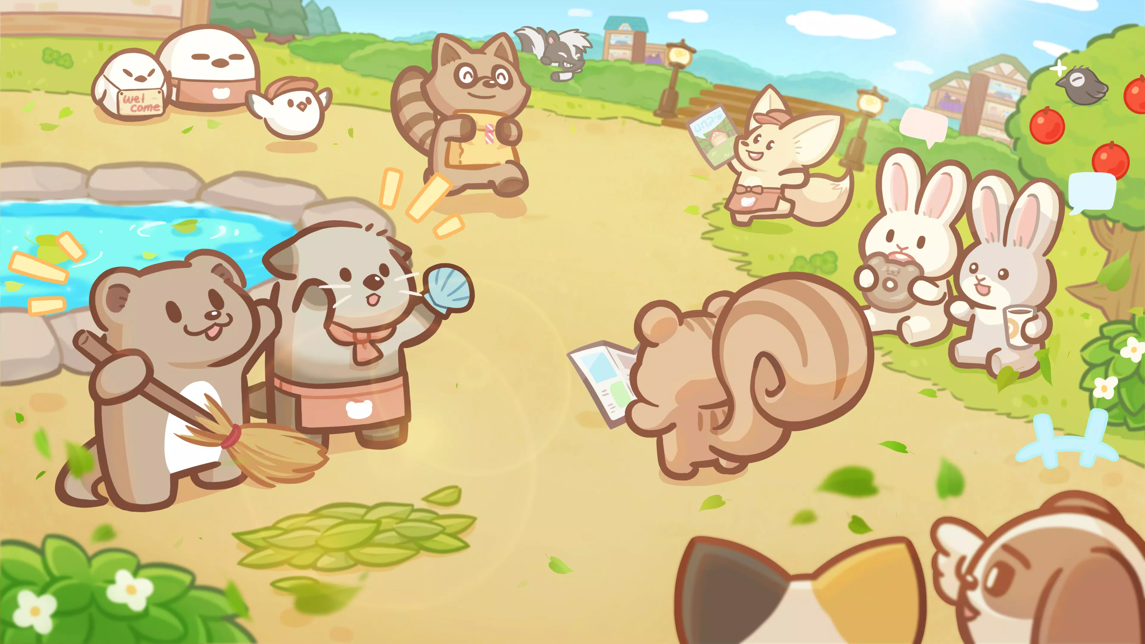 Welcome! Otter Town: cute game Capture d'écran 1