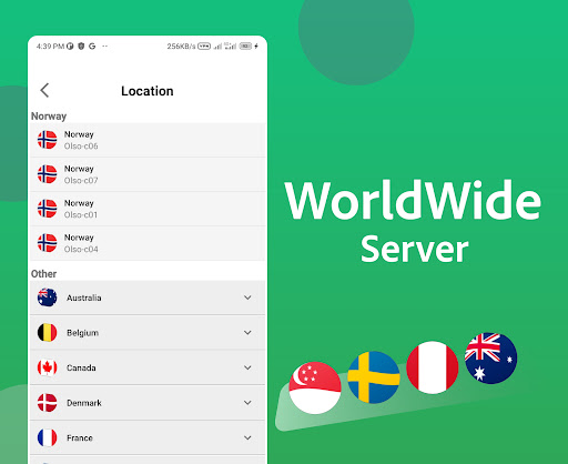 Norway VPN - Norwegian IP Fast Capture d'écran 3