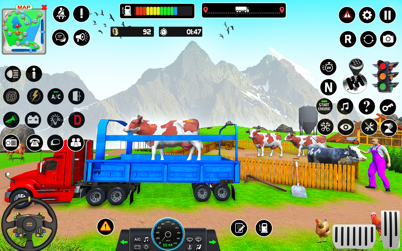 Animals Transport: Truck Games Скриншот 1