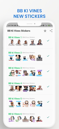 BB Ki Vines Stickers 스크린샷 1