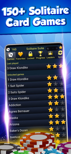 Solitaire Card Games Collection 150+ Solitaire Games स्क्रीनशॉट 1