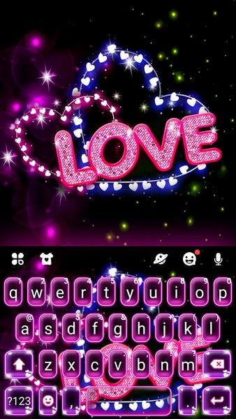 Neon Love Theme Captura de pantalla 1