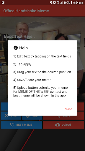 Office Handshake Meme Creator Captura de pantalla 3