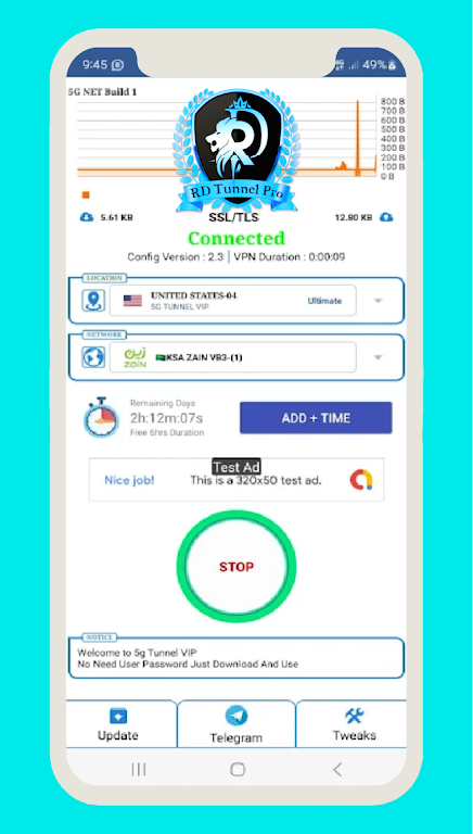 RD Tunnel PRO - Unlimited VPN應用截圖第2張
