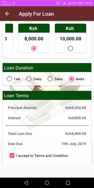 Loans Chap Chap应用截图第3张