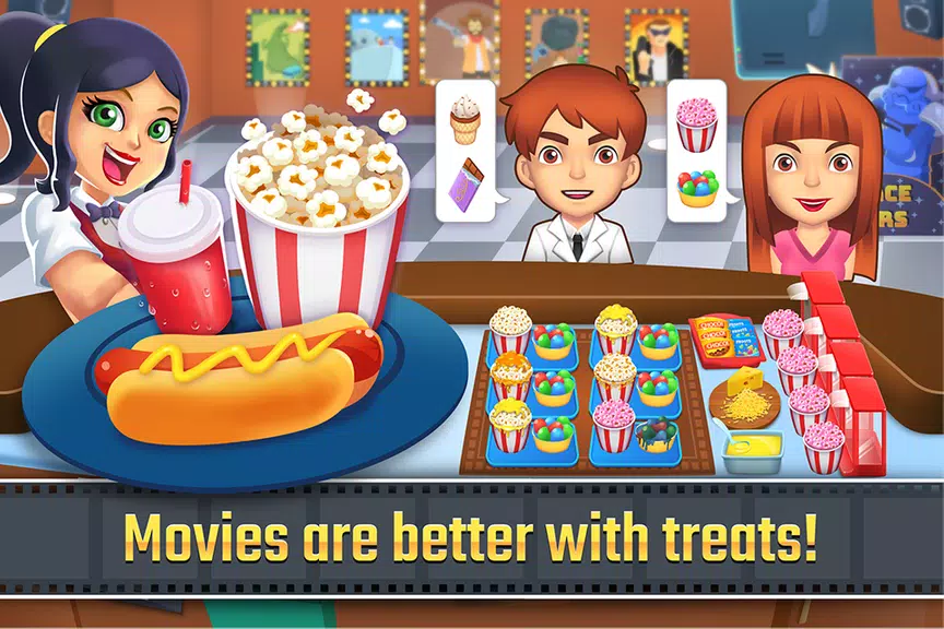 My Cine Treats Shop: Food Game Captura de tela 1