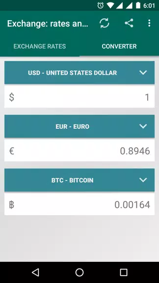 XRT: Exchange rates, converter Captura de pantalla 2