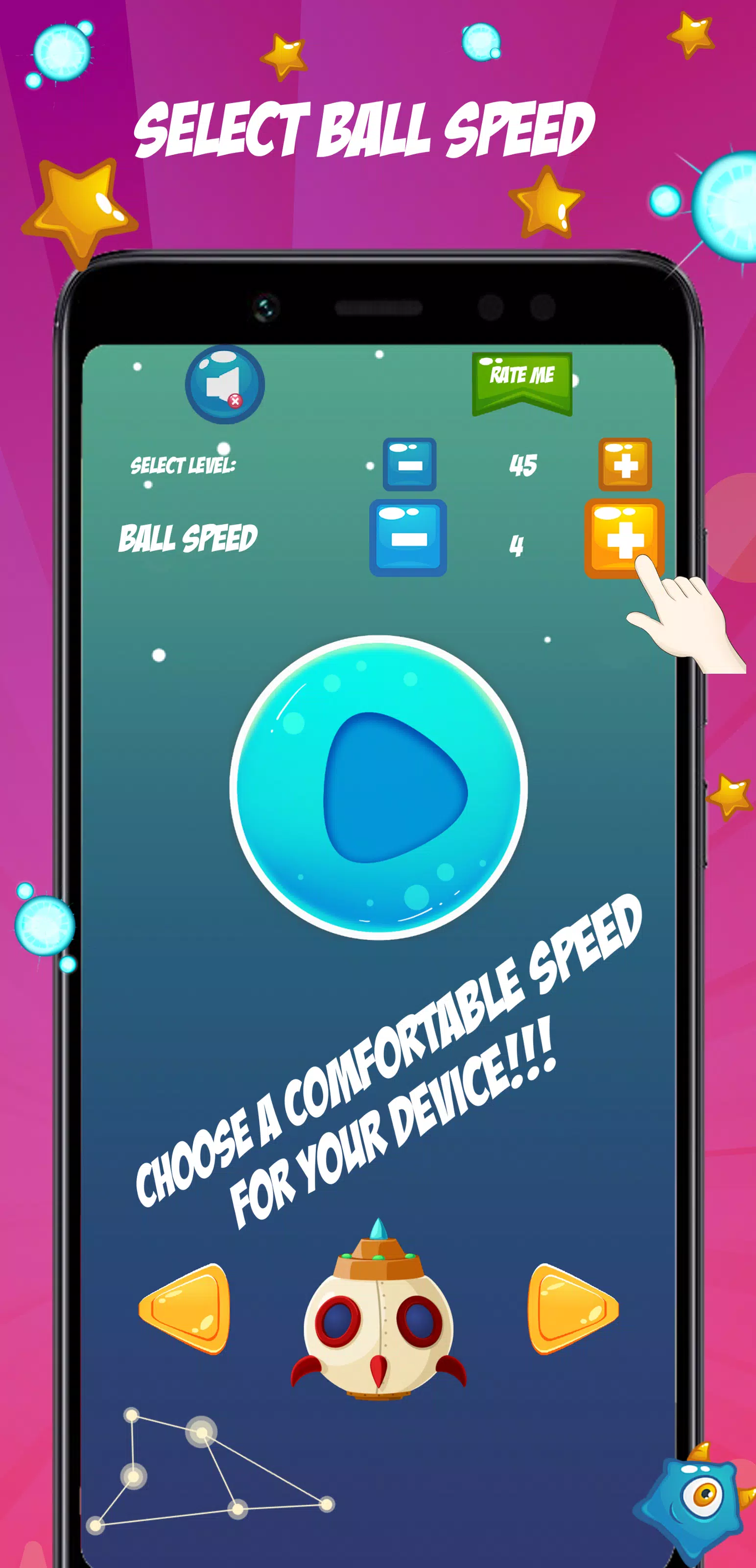 Cosmo Paddle Ball Game应用截图第4张