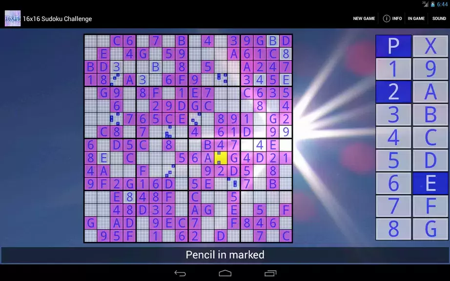 16x16 Sudoku Challenge HD スクリーンショット 3