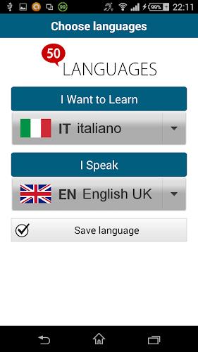 Learn Italian - 50 languages Screenshot 1