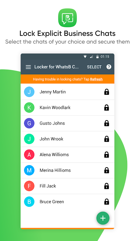 Locker for WhatsB Chat App應用截圖第1張