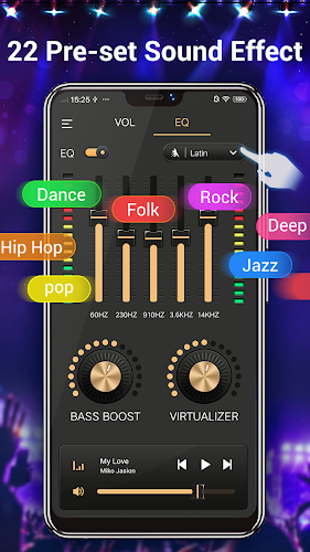 Equalizer & Bass Booster,Music Captura de tela 4