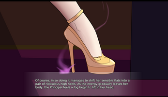 The Principals Bimbofication - A Kinetic Visual Novel Capture d'écran 3