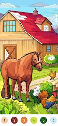 Country Farm Coloring Book Captura de pantalla 2