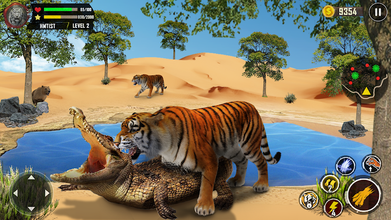 Tiger Simulator 3D Animal Game Captura de tela 2