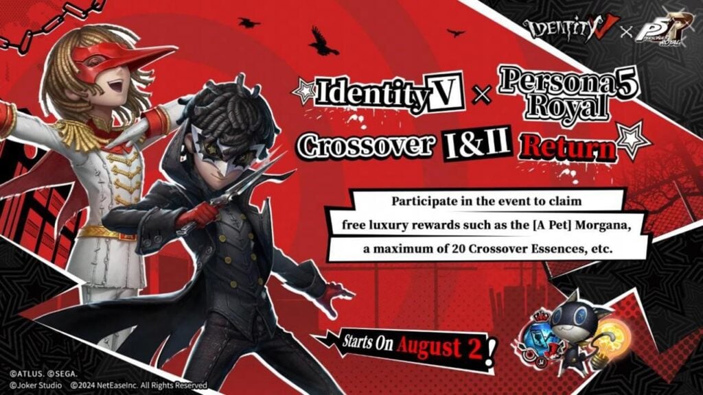 Identity V Brings Back The Phantom Thieves For A Month-Long Persona 5 Crossover!