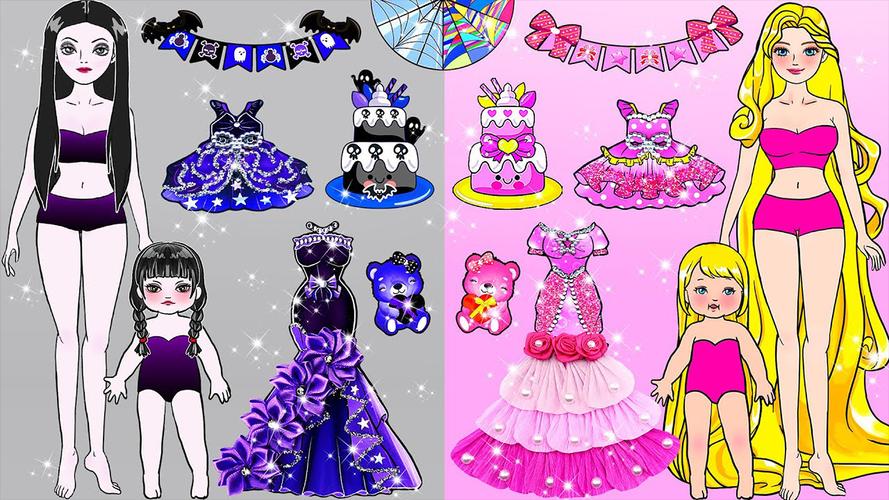 Paper Dolls Diary DIY Dress Up Captura de tela 2