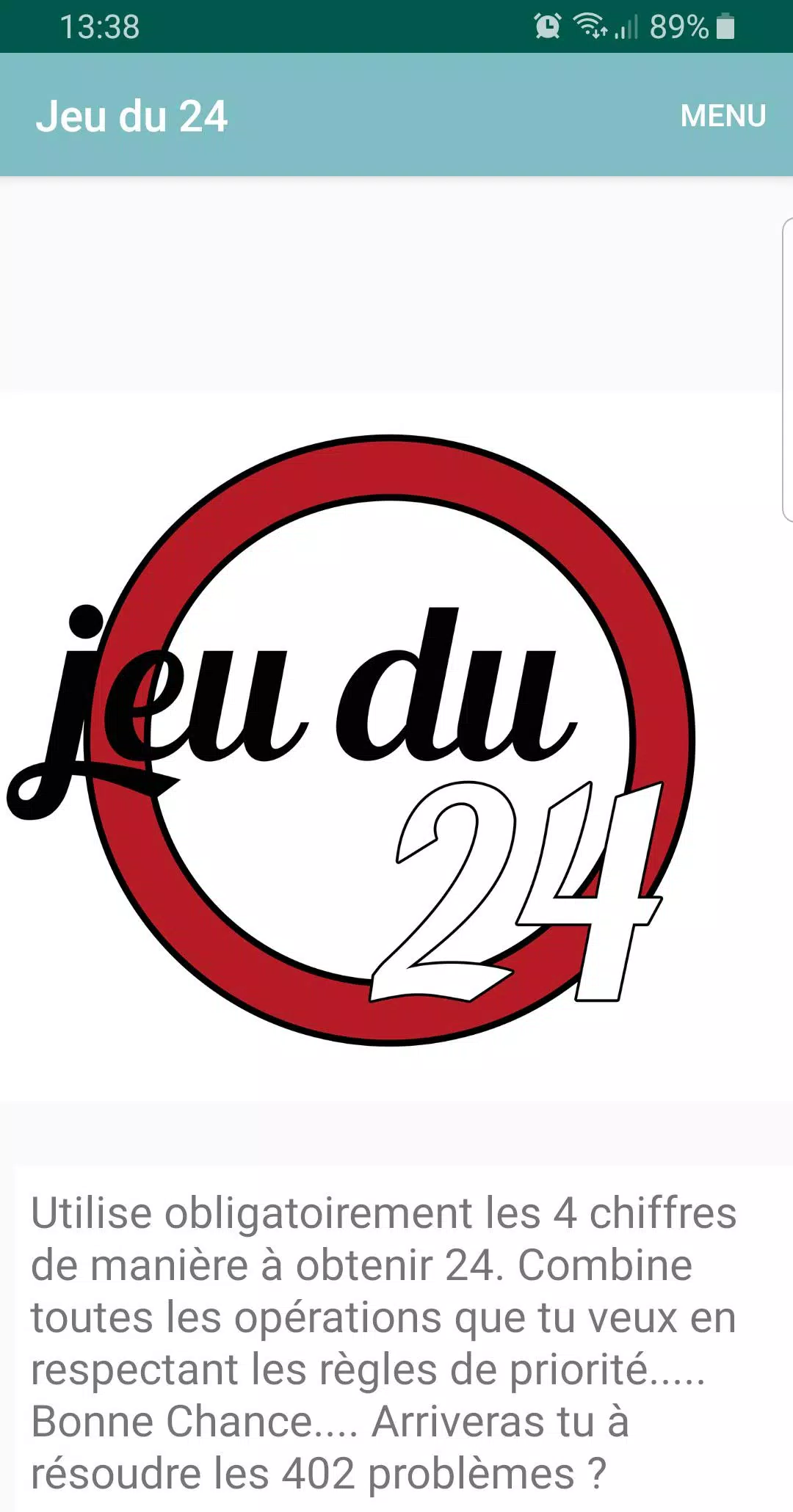 Jeu du 24应用截图第1张