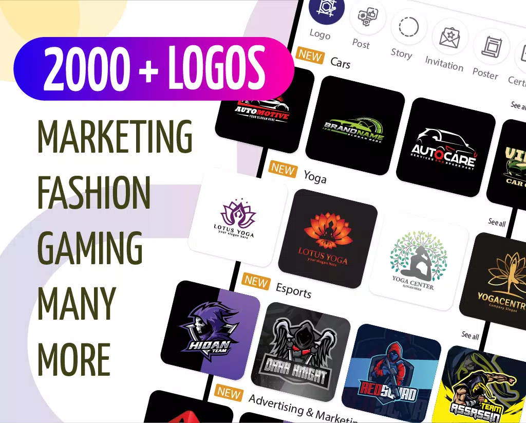 Graphic Design & Logo Maker Captura de pantalla 2