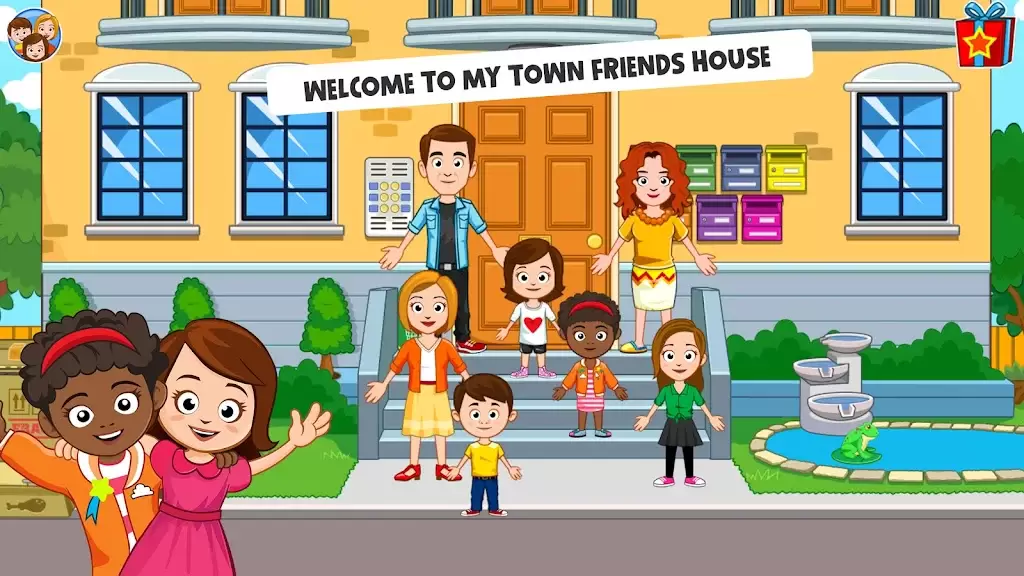 My Town - Friends House game स्क्रीनशॉट 1