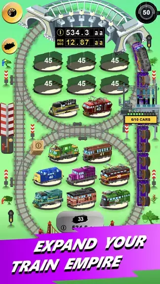 Train Merger Idle Train Tycoon Capture d'écran 3