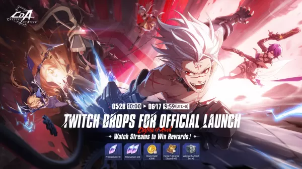 Twitch Drops 이벤트에 가입하여 Atlan의 Crystal에서 무료 보상을 청구하십시오.