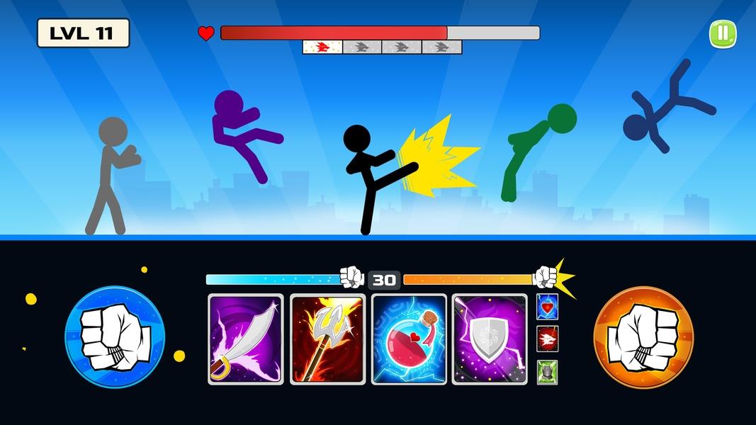 Stickman Fighter Mega Brawl Скриншот 1