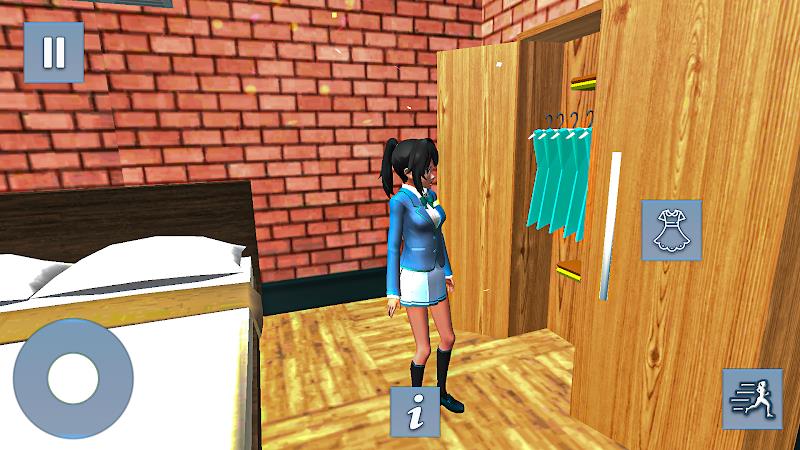 Anime Games: Office Girl Sim Captura de tela 1