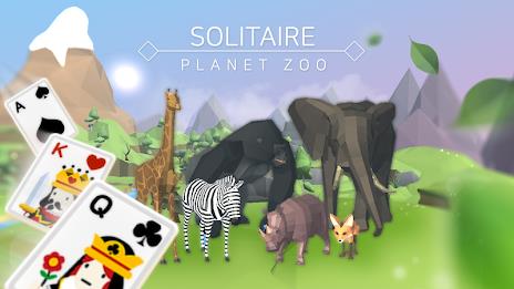 Solitaire : Planet Zoo Скриншот 1