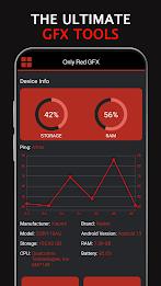 Only Red Settings GFX Tool Capture d'écran 1