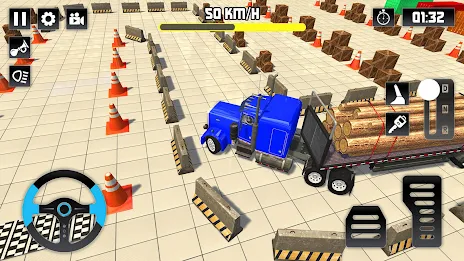 Log Transporter Truck Parking Captura de pantalla 1