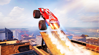 Mega Truck Rooftop Stunt Games Screenshot 2