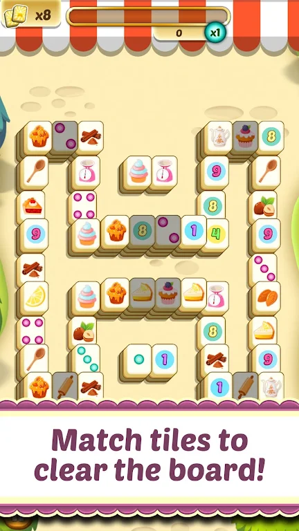 Mahjong Solitaire Cupcake Bake应用截图第1张
